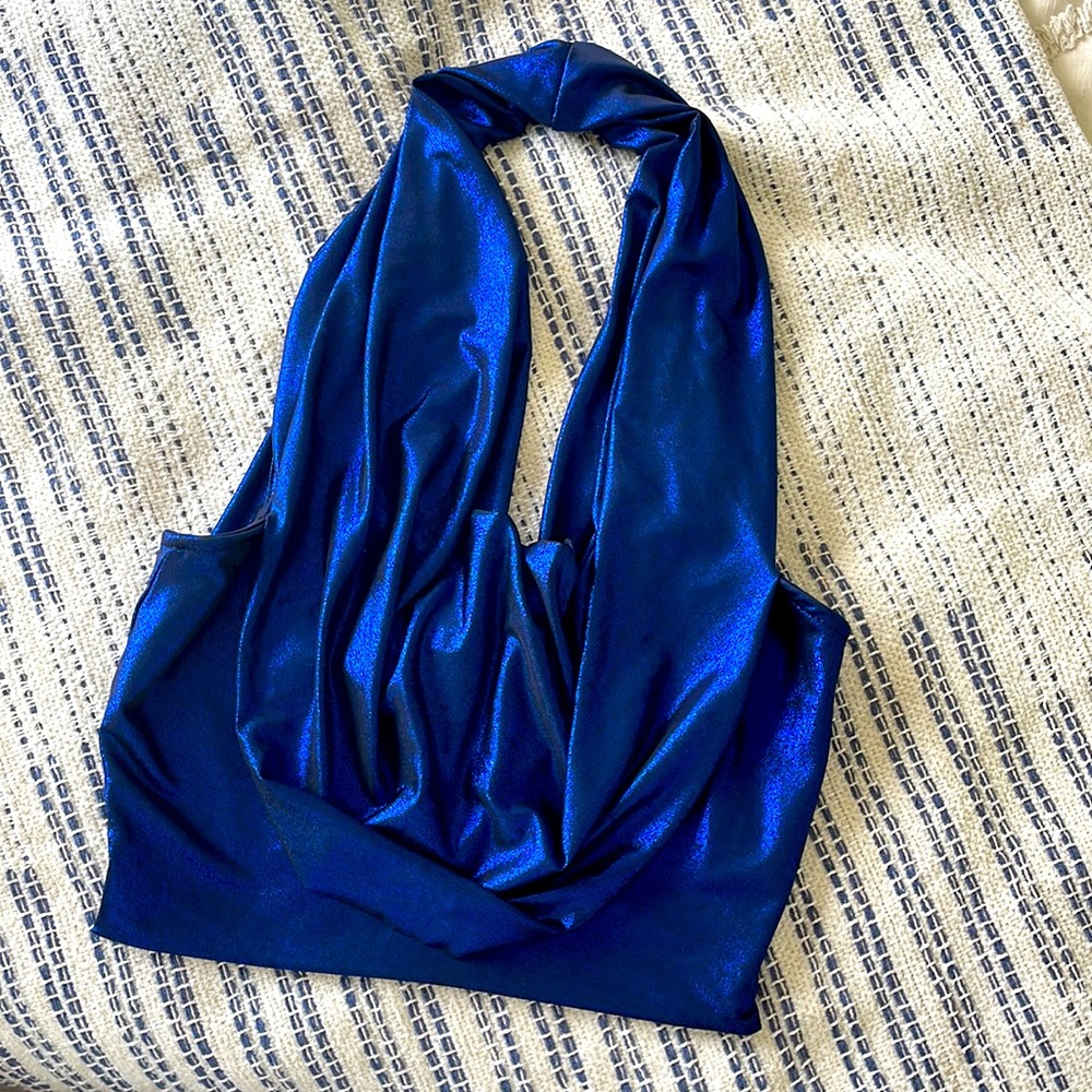 Windsor shimmery blue top